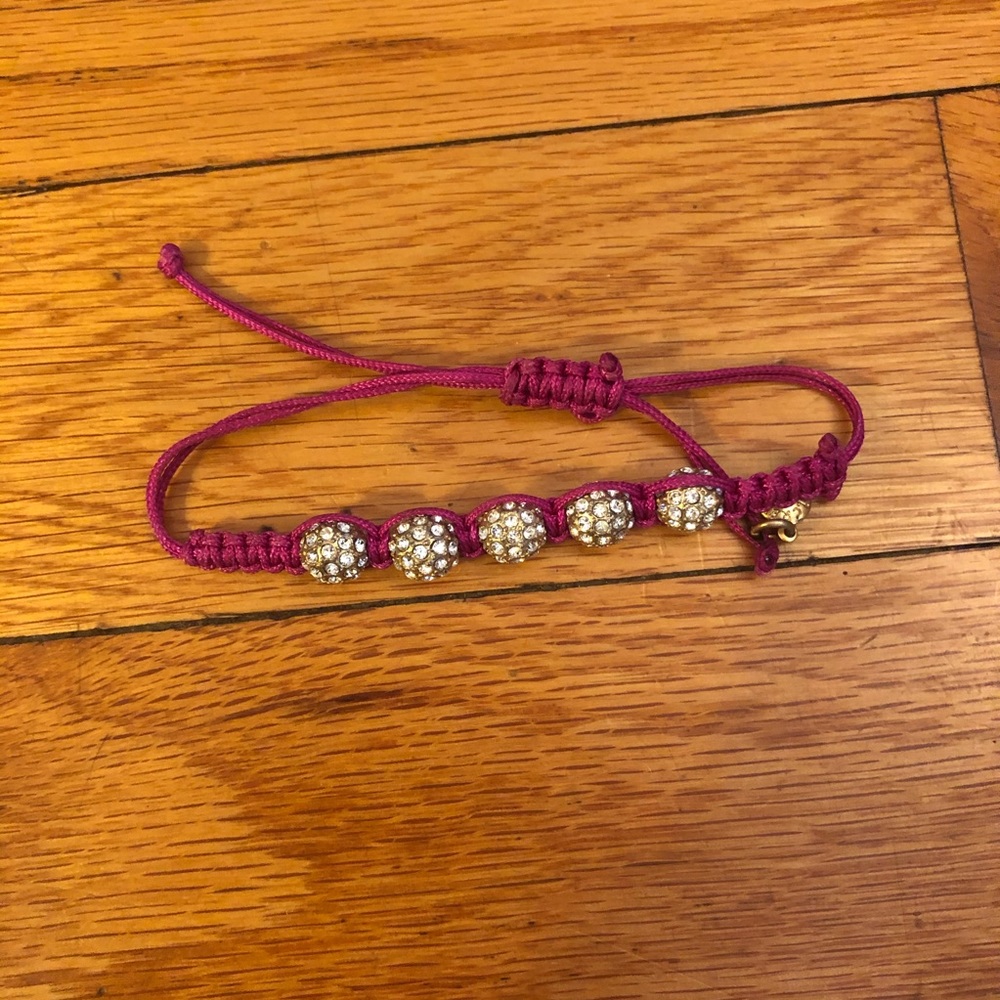 J.Crew Crystal Pink Bracelet